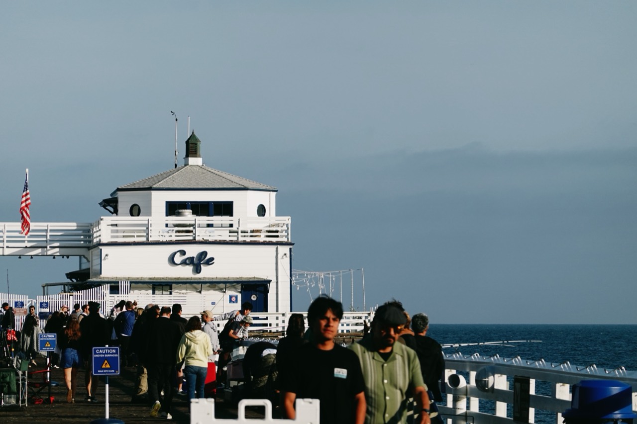 The café at the end of Malibu Pier