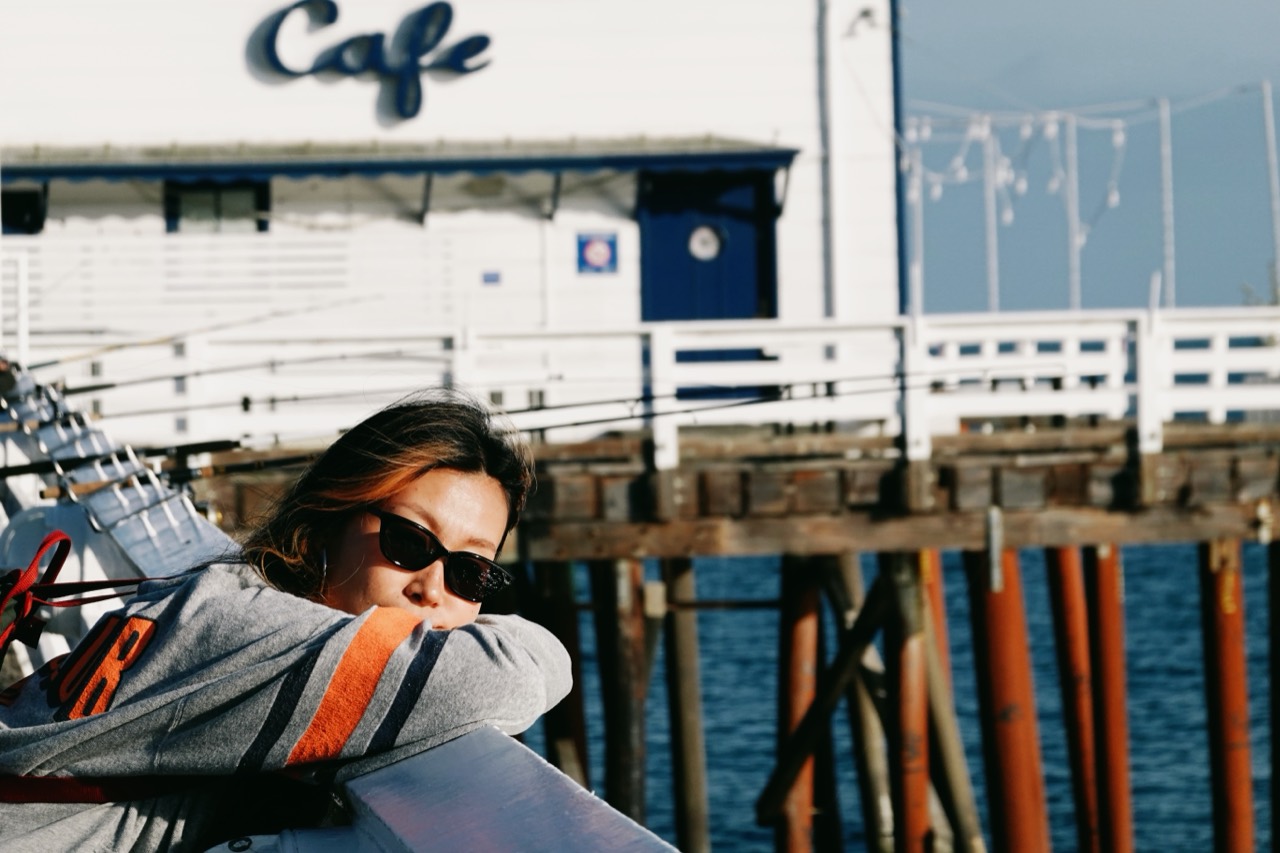 zzx resting on Malibu Pier